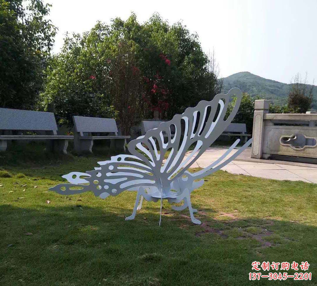 泰州不锈钢镂空蝴蝶装饰雕塑精美雕塑点缀美好生活