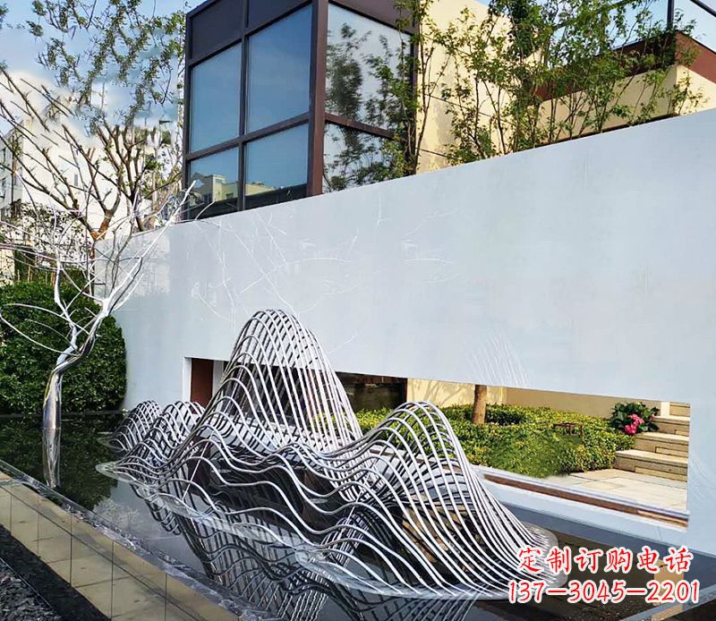 泰州不锈钢镂空假山雕塑精美外形，细腻工艺