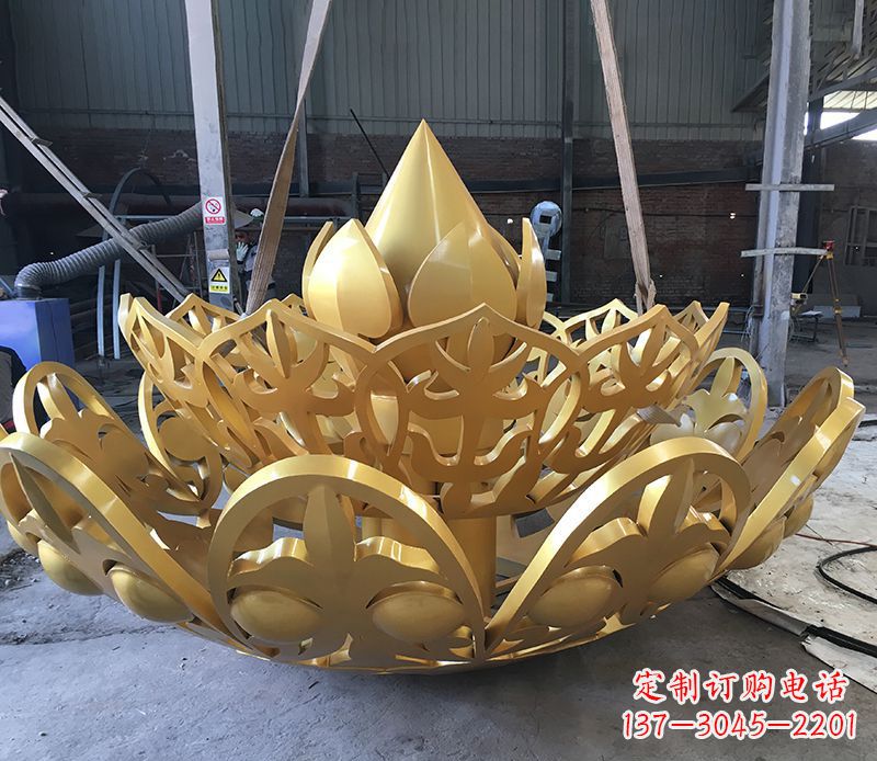 泰州不锈钢莲花雕塑精美绝伦