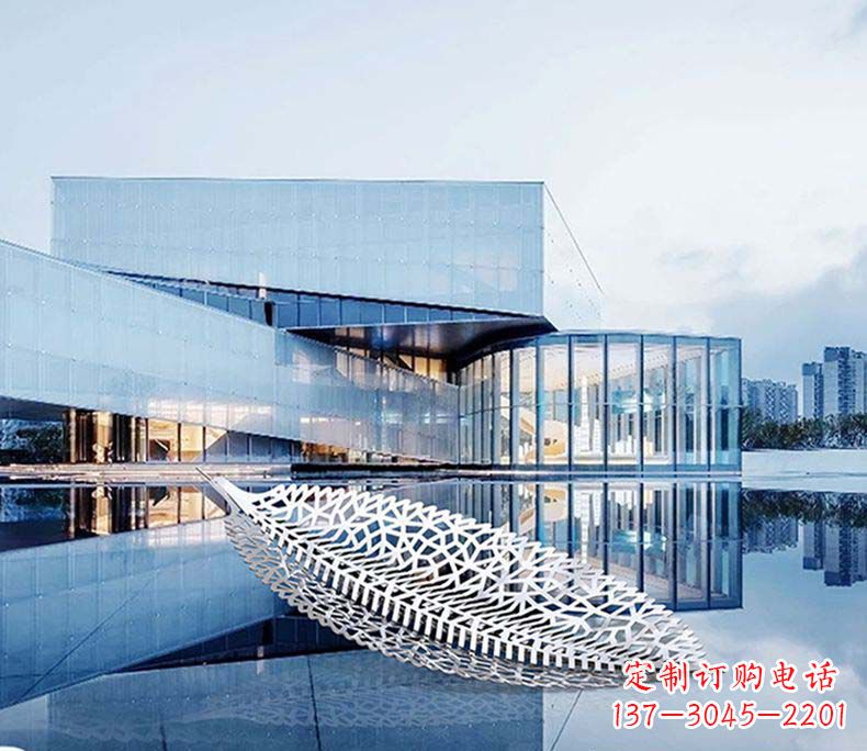 泰州不锈钢树叶雕塑——精美绝伦
