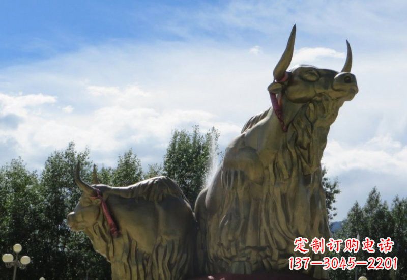 泰州不锈钢牦牛雕塑一种传统文化的精美传承