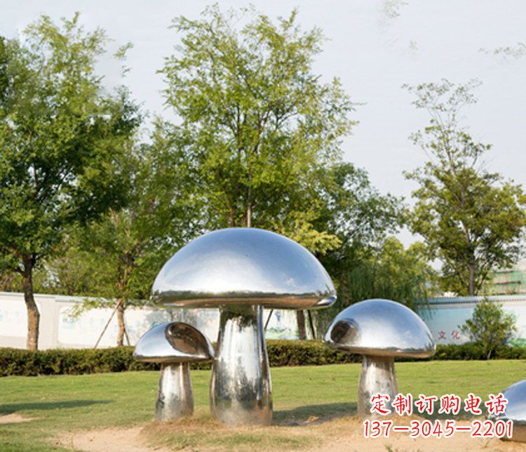 泰州不锈钢蘑菇雕塑精致而美观