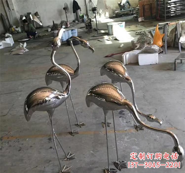 泰州不锈钢火烈鸟雕塑给家园带来灿烂的光芒