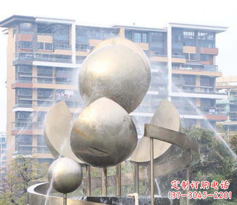 泰州不锈钢喷泉雕塑美丽与自然的完美结合