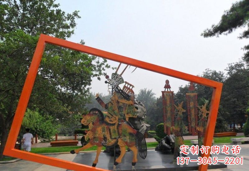 泰州不锈钢皮影戏雕塑传承民间文化的艺术精粹