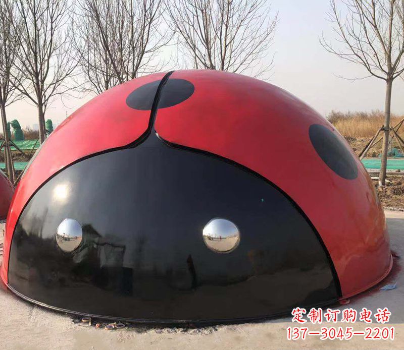 泰州不锈钢瓢虫雕塑精致的艺术之美