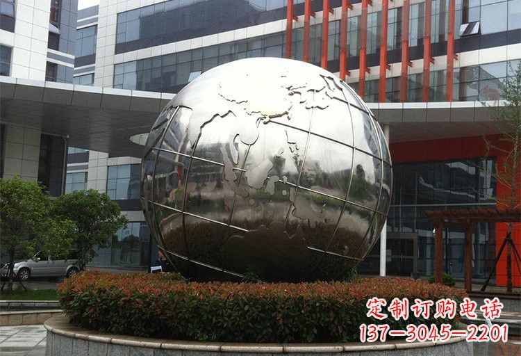 泰州不锈钢地球雕塑传递环保意识