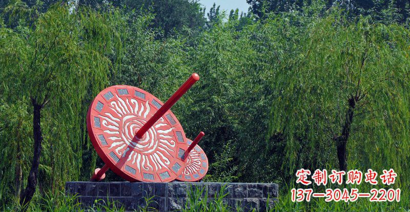 泰州不锈钢日晷校园雕塑点亮校园时光