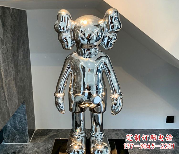 泰州精致的不锈钢机器人雕塑