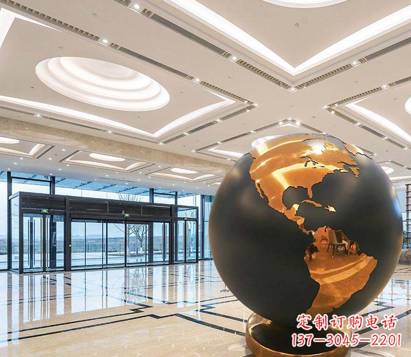 泰州不锈钢地球仪雕塑精美绝伦