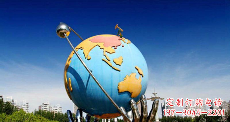 泰州不锈钢地球雕塑一个充满环保意义的艺术品