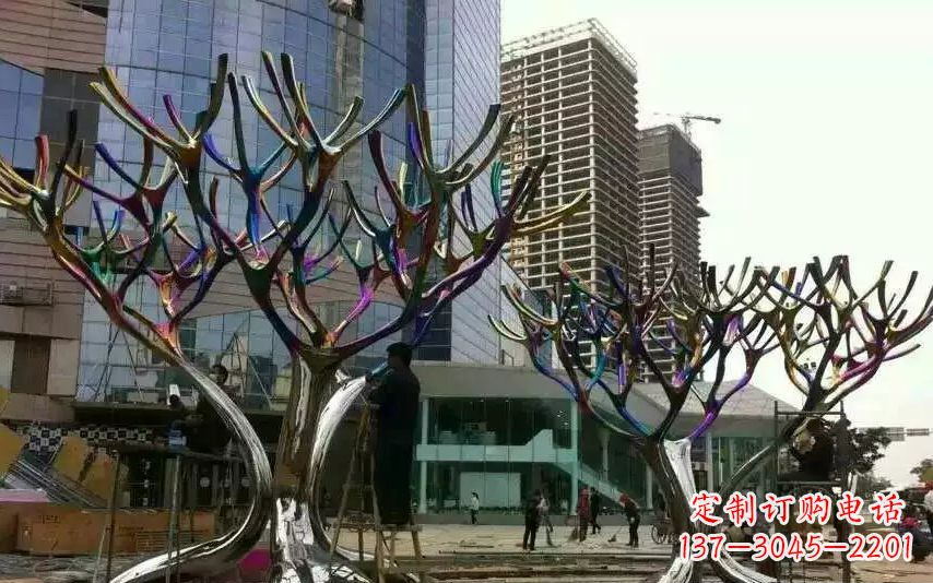 泰州不锈钢树枝景观雕塑