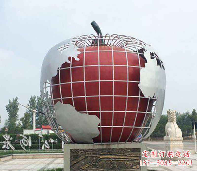 泰州不锈钢水果雕塑艺术品精美绝伦