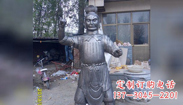 泰州不锈钢四大天王雕塑神圣守护者