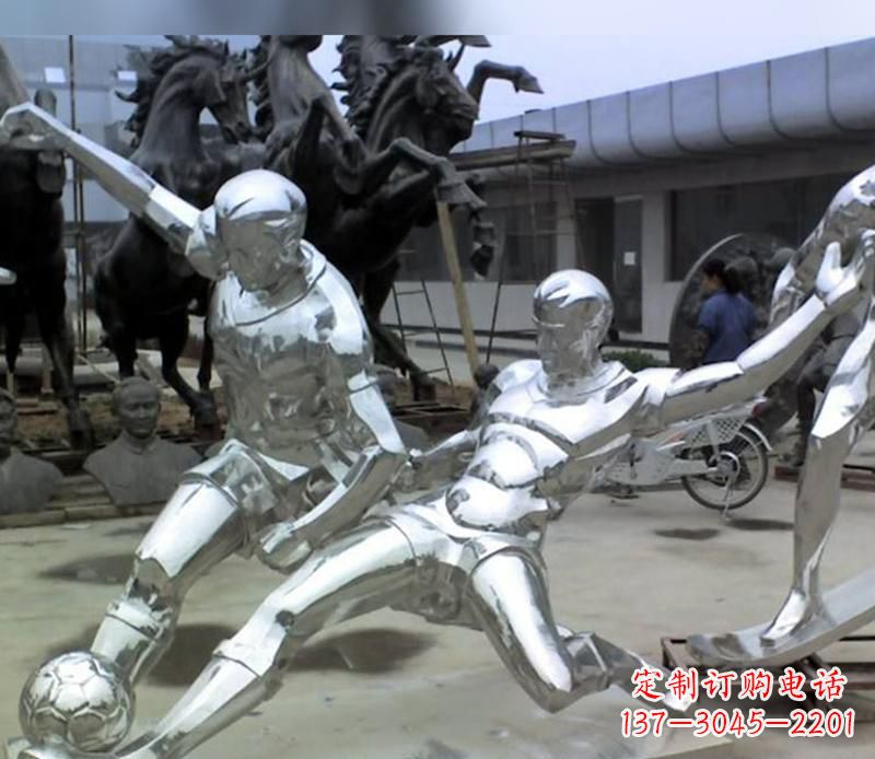 泰州足球运动雕塑