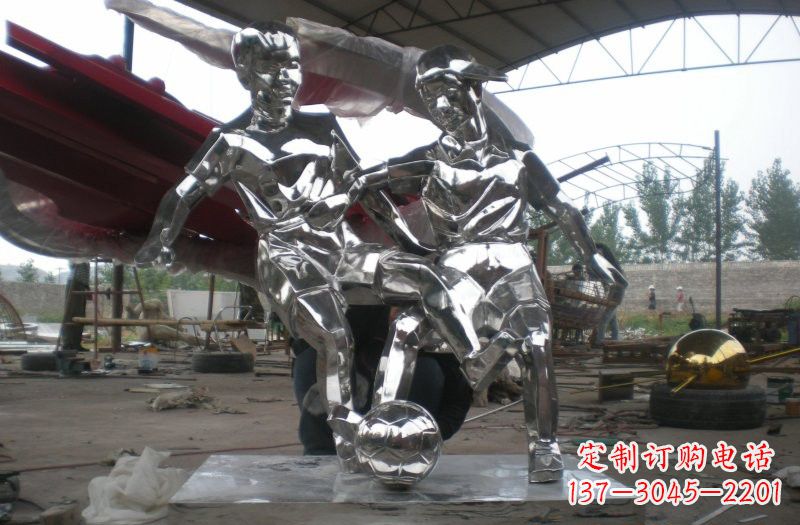 泰州不锈钢足球雕塑精美的艺术品