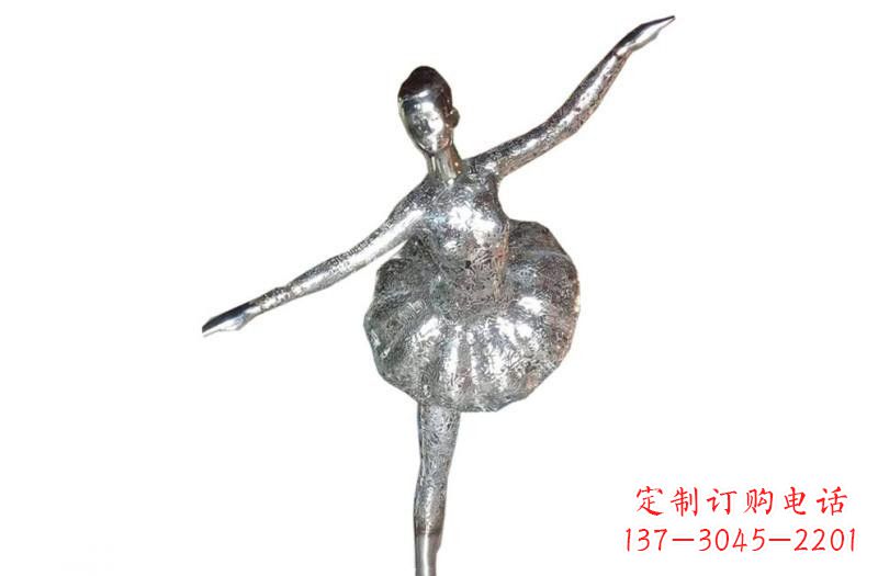 泰州不锈钢跳芭蕾的女孩雕塑