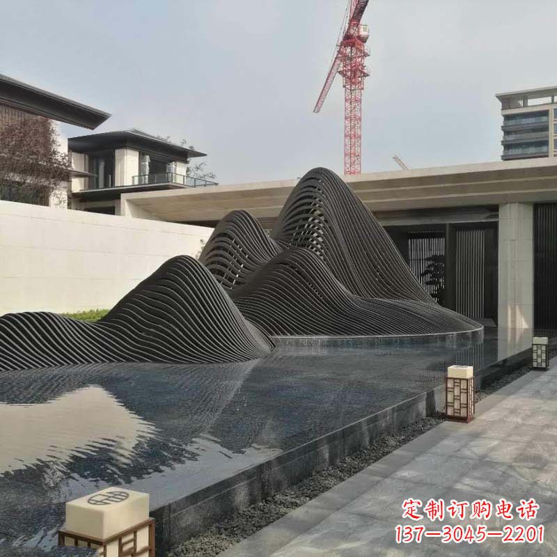 泰州不锈钢铁艺假山艺术性的美化