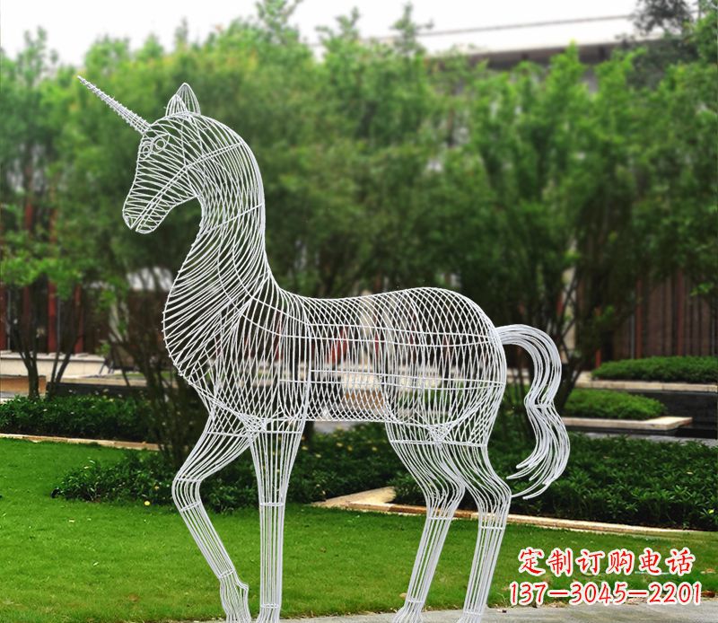泰州不锈钢马雕精美艺术品