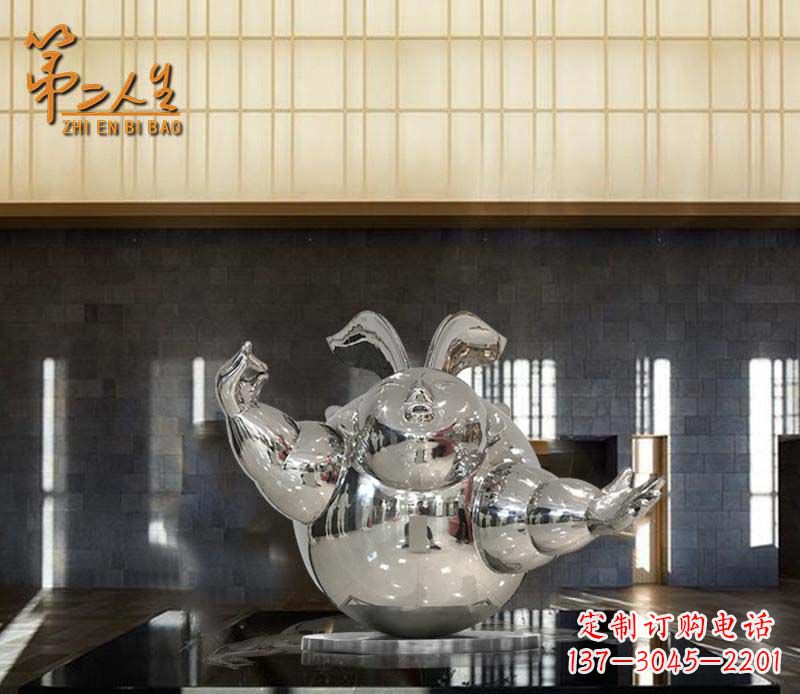 泰州不锈钢兔子雕塑——精致雕刻的艺术品