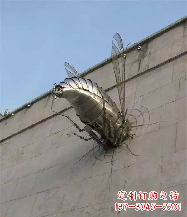 泰州美丽的不锈钢无头动物雕塑