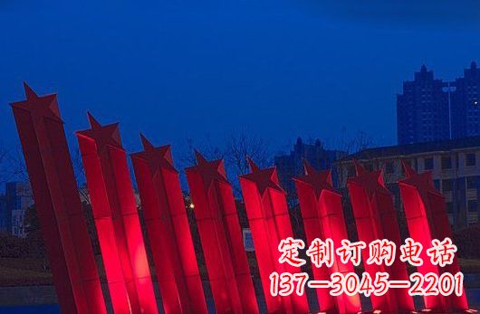 泰州不锈钢五角星雕塑铸就永恒之美