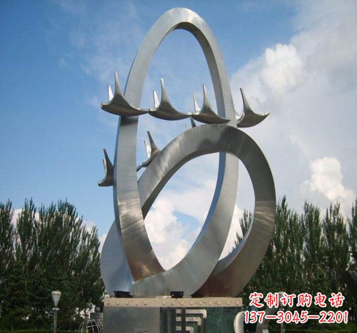泰州大雁飞翔——不锈钢现代大雁雕塑