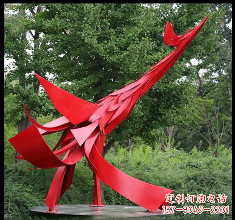 泰州不锈钢凤凰雕塑——美丽而神秘的象征