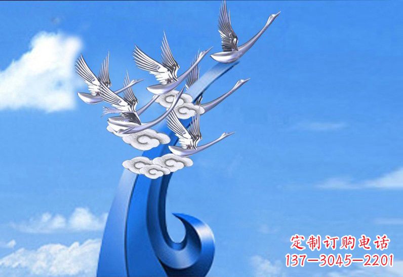 泰州不锈钢仙鹤美化环境