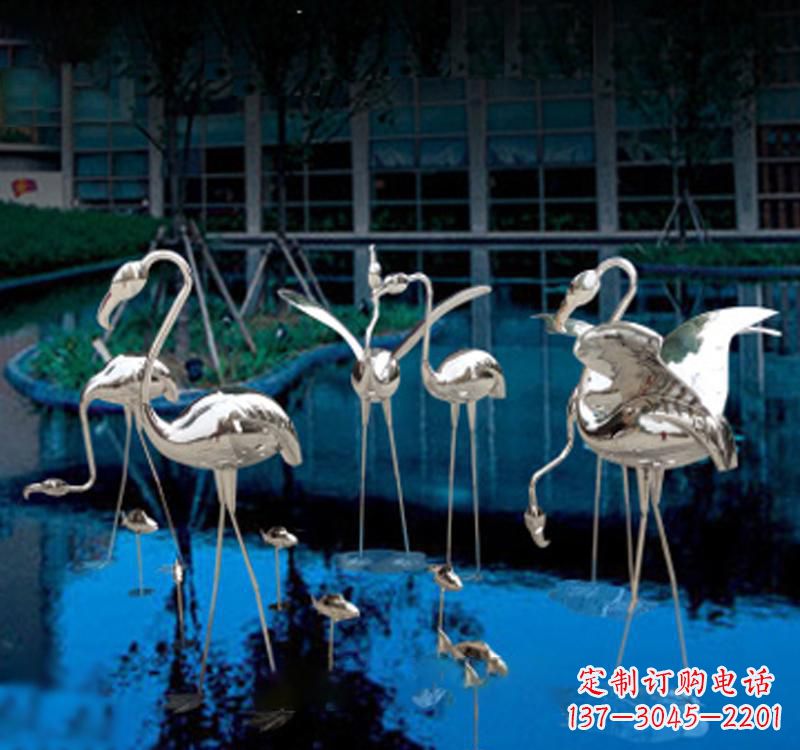 泰州不锈钢仙鹤雕塑汇聚自然之美