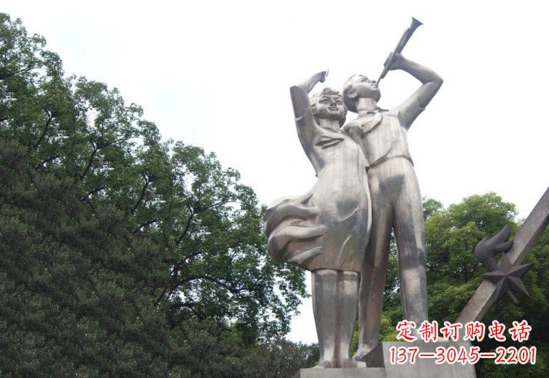 泰州不锈钢小学生雕塑缔造美丽校园新风貌