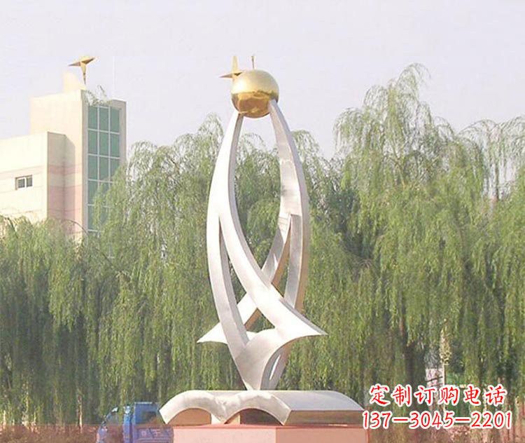 泰州铭记校园美好——不锈钢书籍雕塑