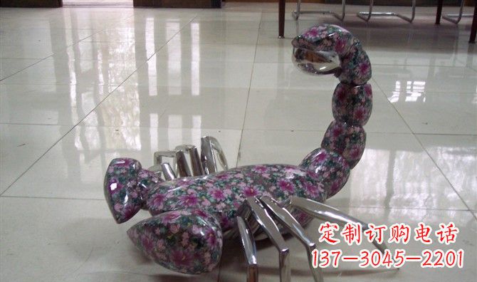 泰州不锈钢蝎子雕塑精美的装饰品