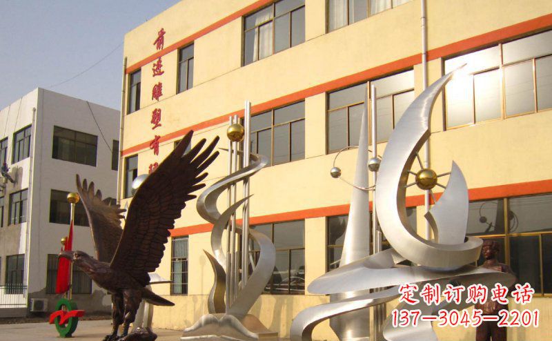 泰州不锈钢雄鹰雕塑