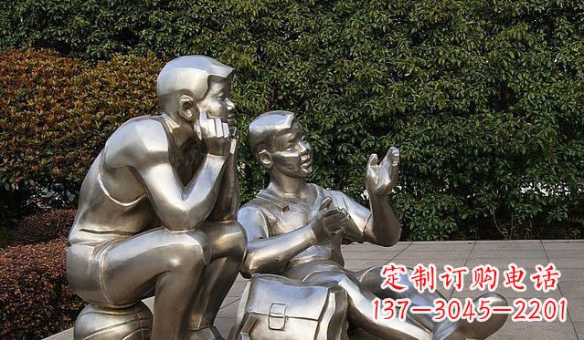 泰州不锈钢的学生雕塑