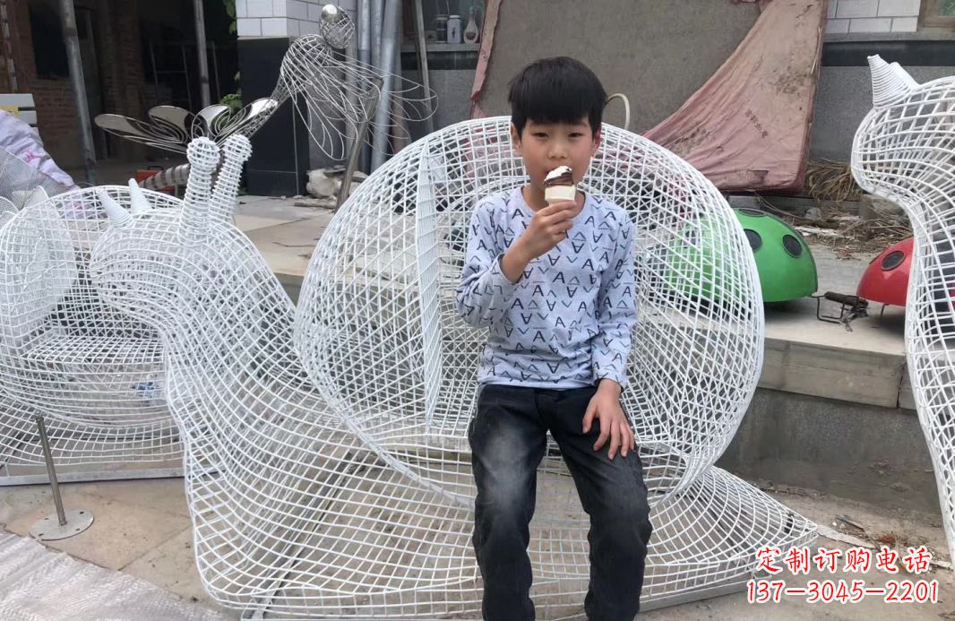 泰州精美不锈钢蜗牛雕塑