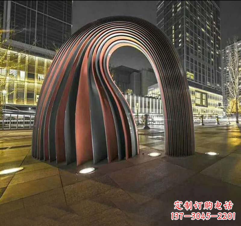 泰州不锈钢异形拱门雕塑