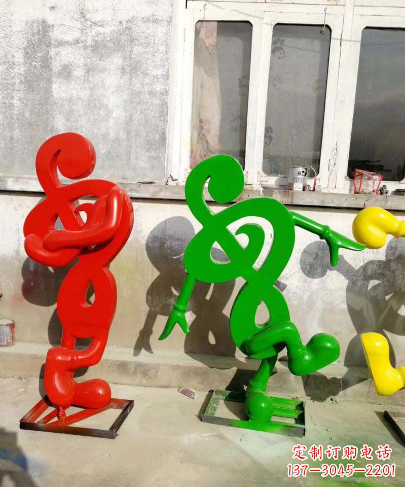 泰州美妙音乐不锈钢音符雕塑