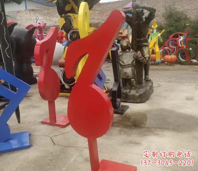 泰州不锈钢音符雕塑悠扬的音乐美学
