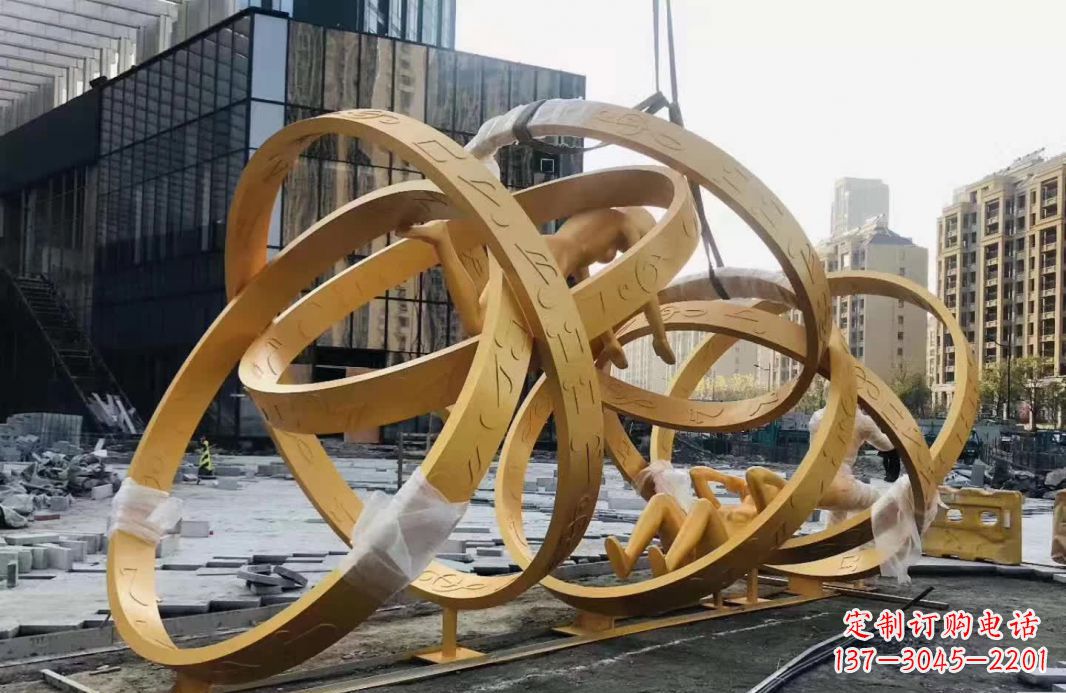 泰州不锈钢音符运动人物雕塑艺术融合音乐