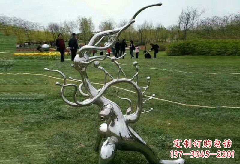 泰州不锈钢树枝雕塑精美的艺术装饰