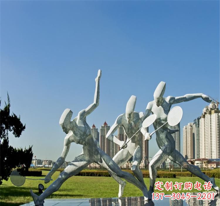 泰州不锈钢羽毛球雕塑——拓展你的园林视野