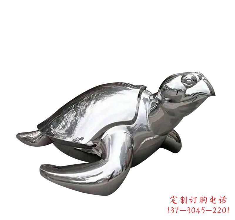 泰州不锈钢园林动物海龟雕塑