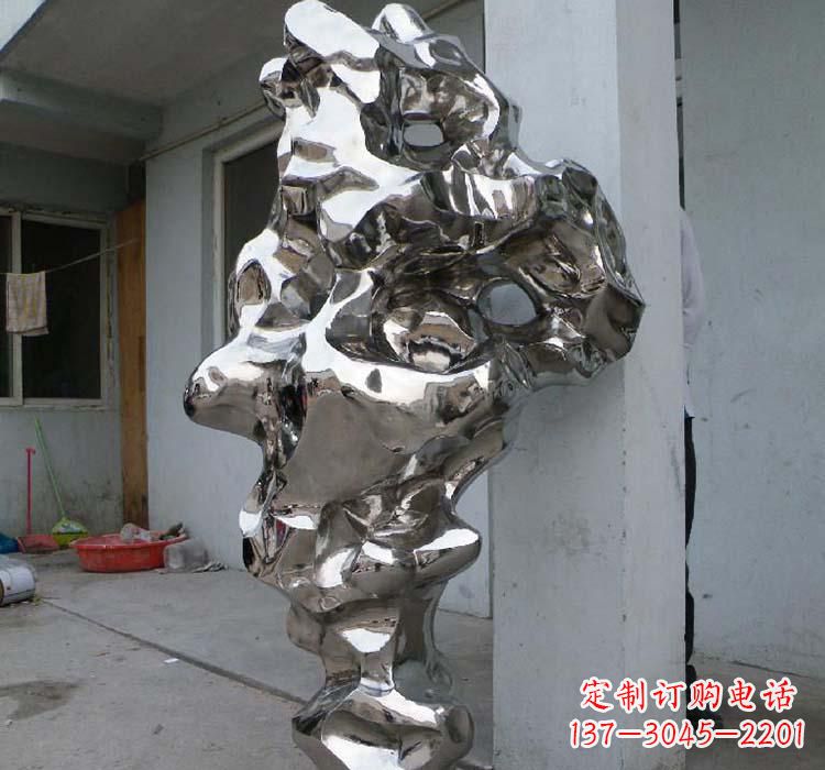 泰州太湖石雕塑精美绝伦的不锈钢园林景观