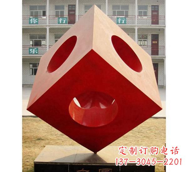 泰州不锈钢园林魔方雕塑
