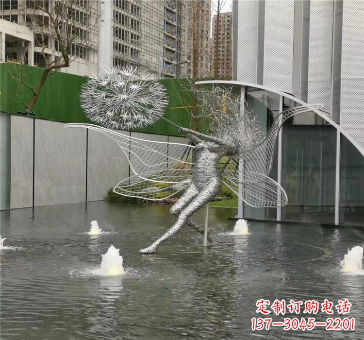 泰州美丽的不锈钢蒲公英雕塑