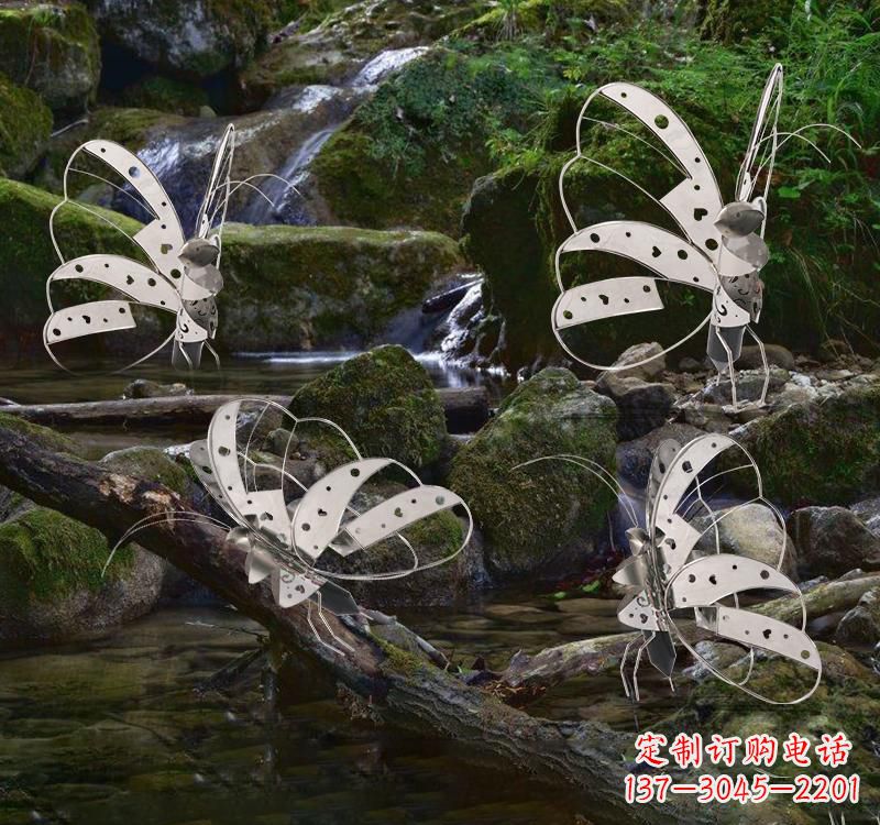 泰州不锈钢园林艺术镂空蝴蝶雕塑——绽放自然之美