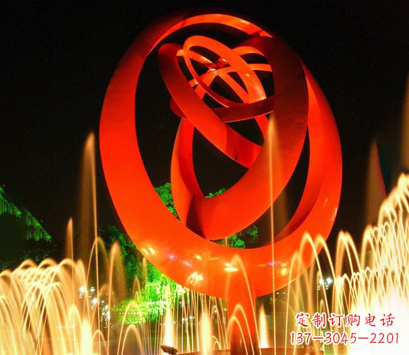 泰州圆环雕塑抽象的艺术之美