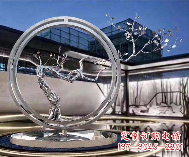 泰州不锈钢圆环景观雕塑给城市带来活力与美感