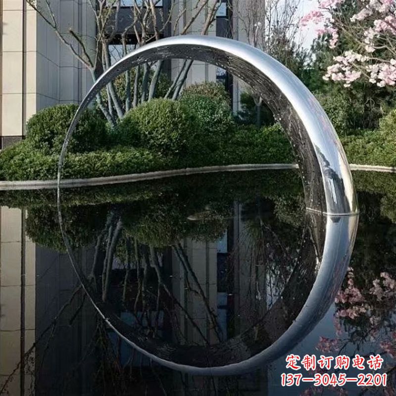 泰州不锈钢月亮雕塑璀璨照亮夜空